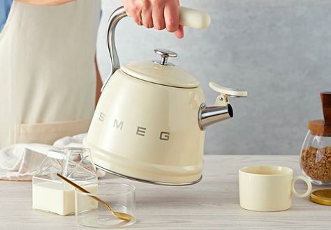 Embrace the symphony of anticipation! 🎶✨ Introducing our latest member of the SMEG family: the Stovetop Kettle. Crafted to endure through the ages and offered in our signature hues, it’s the epitome of both elegance and utility. Get set to witness the grand reveal of this timeless gem! Coming soon. #FortheloveofSmeg #AtHomeWithSmeg #SmegCanada British Tea Party, Stovetop Kettle, British Tea, Stove Top, Kitchen Design