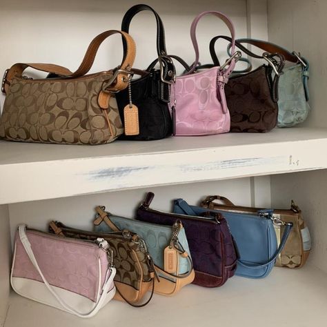 Vintage Coach Demi Hampton purses and bags coach collection aesthetic manifestation goals y2k style 2000s Coach Demi Bag, 2000s Bags, Manifestation Goals, Aesthetic Manifestation, Collection Aesthetic, Vintage Coach Bag, Vintage Coach Bags, Bags Coach, Bags Aesthetic