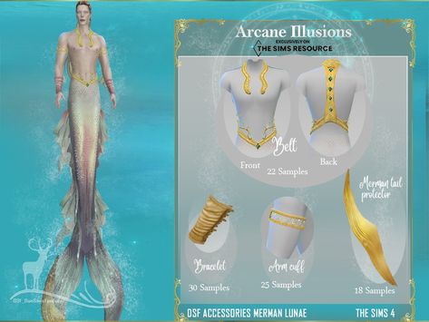 This set of accessories corresponds to Merman Lunae, contains: Found in TSR Category 'Sims 4 Sets' Sims Packs, Sims 4 Anime, Pelo Sims, Sims 4 Body Mods, Free Sims, Sims 4 Dresses, Sims 4 Characters, Sims Four, Sims4 Clothes