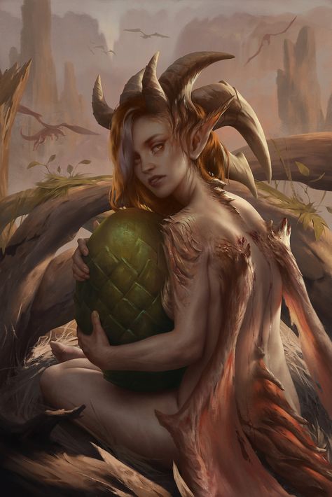 ArtStation - Emmy-Lee - The rarest dragon (original character) Dragon In Human Form, Dragon Human Form, Dragon Human, Mythical Monsters, Dragon Girl, Human Form, Original Character, World Of Warcraft, Fantasy Books