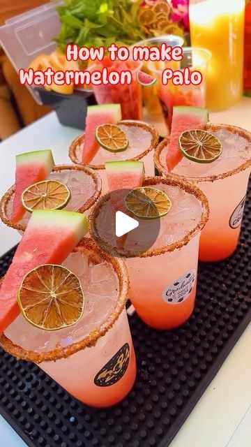 King’s Bartending Services LLC on Instagram: "How to make our watermelon Palomas  That for sure have been our summer drinks 🍉  . .  #kingsbartendingservices #kbs🔱 #mobilbartender #graduation #nowbooking" 15 Centerpieces, Girly Drinks, Liquid Courage, Alcohol Drink Recipes, Adult Beverages, Adult Drinks, Mixed Drinks, Summer Drinks, Paloma