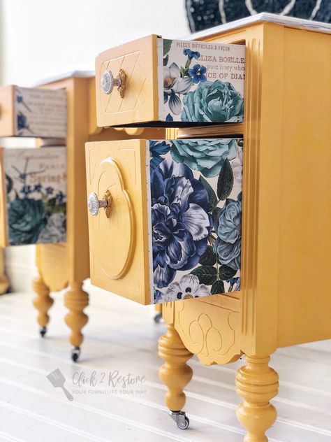 Furniture Makeover Inspiration, Decor Transfers, Diy Furniture Decor, Redesign With Prima, Furniture Wood, Diy Furniture Renovation, Furniture Rehab, Rose Decor, Furniture Renovation