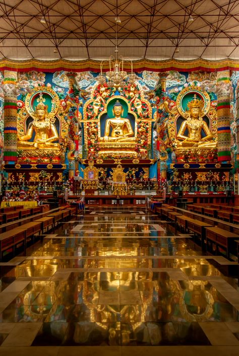 Buddha, Namdorling Monastery, Kushalnagar Monastery Interior, Dr Ambedkar Hd Wallpaper New, Dr Ambedkar, Buddhist Iconography, India Mahdavi, Vision 2024, Buddhist Temples, Buddha Temple, Buddhist Altar