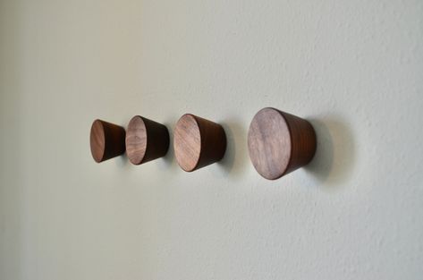 CIRCLE Wall Hook Walnut Coat RACK Vintage Decor HANDCRAFTED - Etsy Coat Hook Wall, Metal Wall Hooks, Coat Hooks Wall Mounted, West Elm Kids, Hat Organization, Hats Baseball, Wood Wax, Towel Hanger, Hat Rack