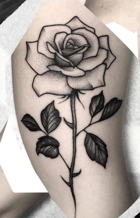 Dreamer Tattoo, Shen Long Tattoo, Simple Rose Tattoo, Mum Tattoo, Rose Flower Tattoos, Rose Drawing Tattoo, Tattoo Shading, Blue Rose Tattoos, Black Rose Tattoos