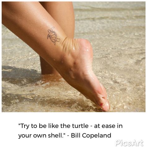 @getinkbox I love the meaning behind the turtle! Behind Ankle Tattoo, Turtle Tattoo Meaning, Continuous Line Tattoo, Turtle Tattoo Designs, Ankle Tattoos For Women, Single Line Tattoo, Small Butterfly Tattoo, Ankle Tattoos, Marquesan Tattoos