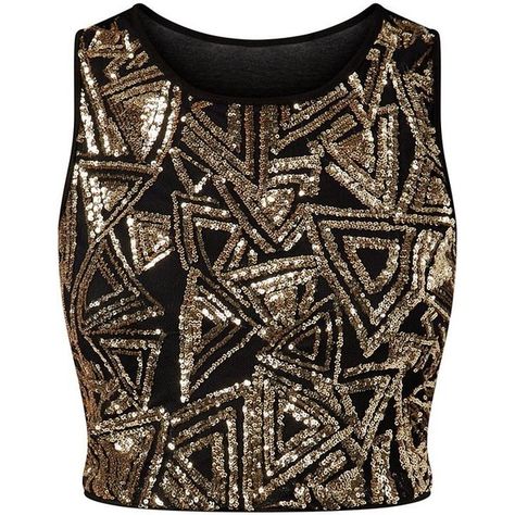 Parisian Gold Sequin Triangle Crop Top found on Polyvore Gold Sequin Shirt, Triangle Crop Top, Tops Gold, Crop Tops Shirts, Brown Shirts, Gold Crop Top, Shirts Crop Tops, Party Crop Tops, Gold Sequin Top