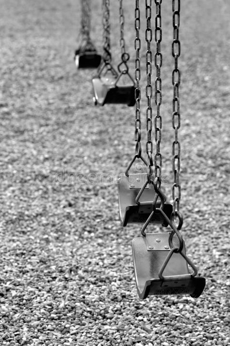 Playground Photography, Acoustic Guitar Photography, Playground Swings, Girl Swinging, Old School House, Guitar Photography, School Playground, Park Playground, White Stock