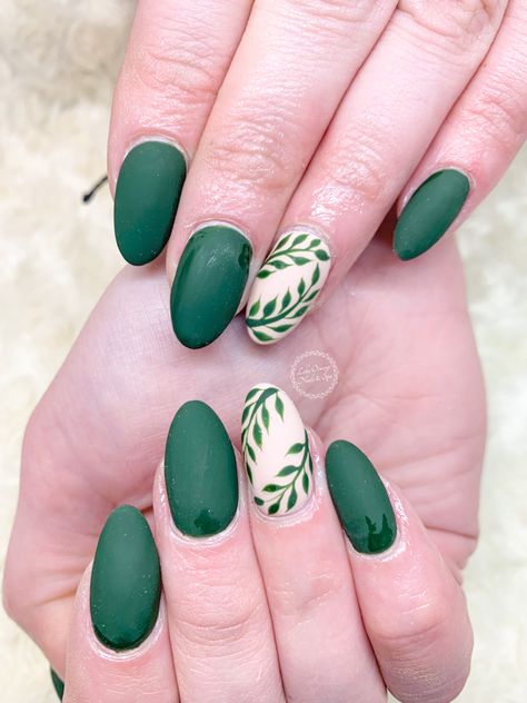 Green Nails, Manicure, Nails, Green