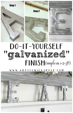 Galvanized Decor, Diy Home Accessories, Metal Working Projects, Create Diy, Diy Metal, Creative Home Decor, Galvanized Metal, Dollar Store Crafts, Diy Wood Projects