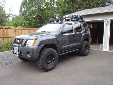 Surf and Snow's Xterra - Second Generation Nissan Xterra Forums (2005+) Nissan 4x4, Roof Basket, Epic Fails Funny, Solar Panel Installation, Nissan Xterra, Nissan Pathfinder, Roof Rack, Offroad Vehicles, Roof