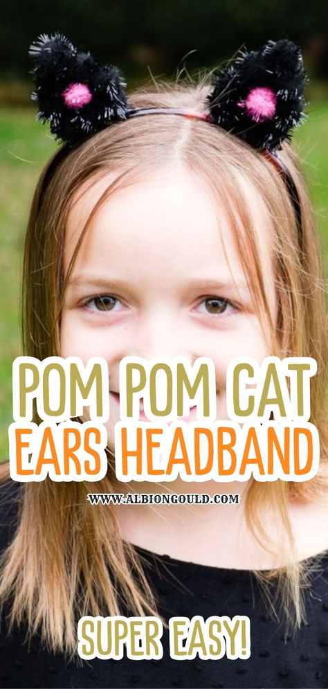 Create your own cute and playful accessory with this DIY pom pom cat ears headband tutorial! Perfect for Halloween costumes, themed parties, or just adding some fun to your everyday style, this headband is easy to make and completely customizable. Learn how to craft this adorable accessory using colorful pom poms and a few simple materials in no time. Get crafty and stand out! Diy Cat Ears Headband, Pom Pom Cat, Diy Cat Ears, Pom Pom Tutorial, Cat Headband, Cat Ear Headband, Headband Tutorial, Cat Ears Headband, Diy Pom Pom