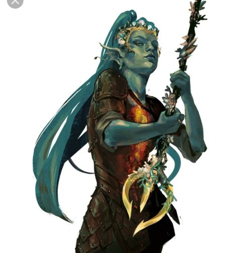 Sea Elf Warlock Undine Art, Sea Elf Dnd, Sea Character, Sea Elf, Fantasy Races, Dungeons And Dragons Characters, Dnd Art, Arte Fantasy, Fantasy Rpg