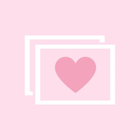 Pink Heart App Icon Photos, Pink Phone Widget Icon, Kawaii Pink Phone Theme, My Melody App Icons Pink, Kawaii App Icons Pink, Heart App Icon, Pink Phone Theme, App Icons Pink, Heart App