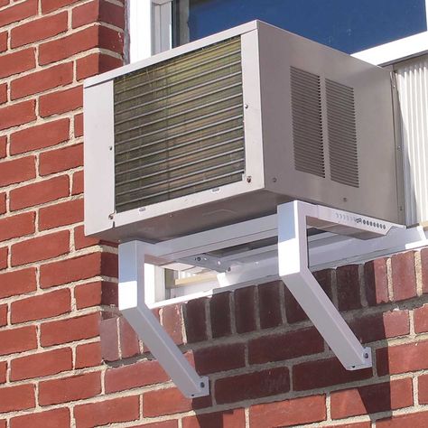 Amazon.com: TopShelf A/C Bracket TSB-2438 Window AC Mounting Bracket (No Drilling Needed): Home & Kitchen Window Type Aircon Cover Ideas, Air Conditioner Bracket, Window Ac Unit, Hepa Filter Air Purifier, Air Conditioner Cover, Heat Pump System, Window Air Conditioner, Window Unit, Simple House Plans