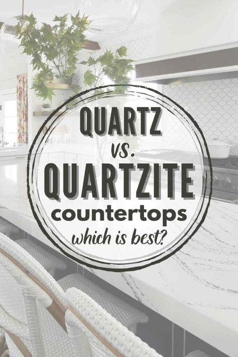 Quartz vs Quartzite Countertops: All You Need To Know Quartz Alternative Kitchen Counters, White Kitchen With Quartzite Countertops, Quartzite Vs Quartz, Take Mahal Quartzite, Quartz Vs Quartzite Countertops, Mykonos Quartzite Countertops, Kitchens With Quartz Countertops, Quartzite Countertops Colors, Cambria Quartz Kitchen Countertops