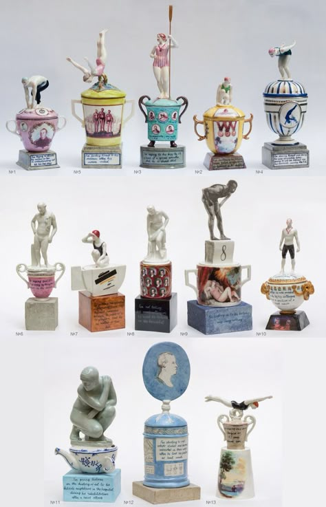 Clay Trophy, Ceramic Trophy, Swimming Technique, Swimming Coach, Trophy Cup, To My Father, Trophy Design, The Olympic Games, Ceramic Artwork