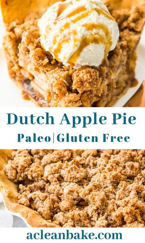 Apple Pie With Crumb Topping, Low Carb Crust, Sugar Free Apple Pie, Paleo Apple Pie, Gluten Free Apple Recipes, Dutch Apple Pie Recipe, Gluten Free Apple Pie, Paleo Apple, Apple Crumble Pie