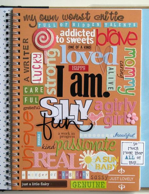 The Crafty Blog Stalker: The Start of a Smash Book, cute pages Smash Book Inspiration, Smash Journal, Dekor Diy, Creative Journal, Scrapbook Journal, Book Ideas, Smash Book, Bullet Journaling, Book Inspiration