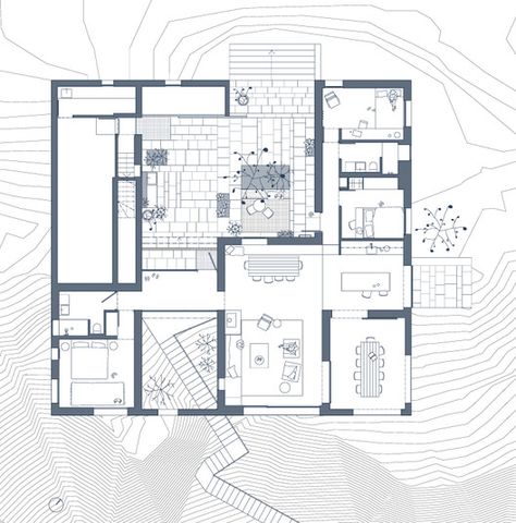 Patio House,Ground Floor Plan Patio House, Plan Architecture, Architecture Panel, Site Plans, Interiors Dream, Patio Interior, Ground Floor Plan, Modern Houses, Building Structure