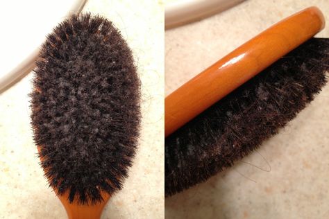 Sebum buildup on brush | How to clean your boar-bristle hair brush | Just Primal things No Shampoo, Boar Hair Brush, Liquid Body Wash, Bristle Hair Brush, Boar Bristle Hair Brush, Best Hair Brush, Round Hair Brush, Boar Bristle Brush, Hair Cleanser