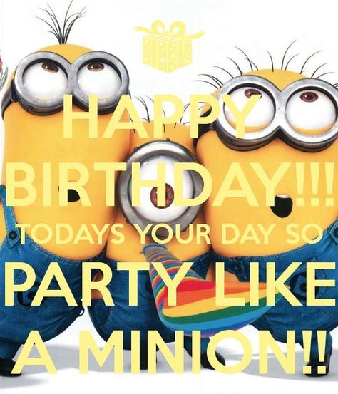 Minion Birthday Quotes, Birthday Minion, Funny Birthday Pictures, Funny Happy Birthday Meme, Funny Happy Birthday Pictures, Happy Birthday Minions, Sport Pictures, Happy Birthday Today, Funny Birthday Meme