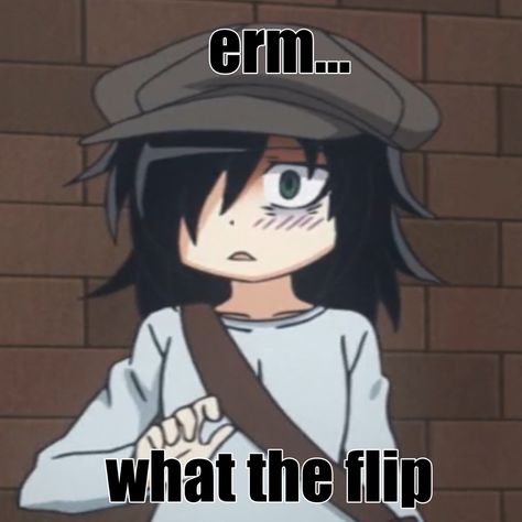 #anime #animeicons #animequotes #erm #ermwhattheflip #meme #silly #watamote Watamote Memes, Watamote Pfp, What The Flip, Kuroki Tomoko, Tomoko Kuroki, Nerdy Girl, Anime Quotes, Literally Me, Anime Memes