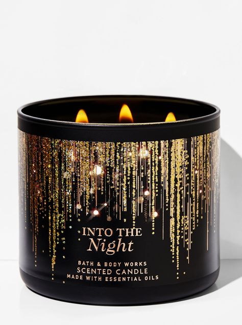 Into the Night 3-Wick Candle by Bath & Body Works Candle Obsession, Bath N Body Works, Candle Night, Bath Body Works Candles, Christmas Dining Table, Bath Candles, Bath And Body Care, Into The Night, 3 Wick Candles