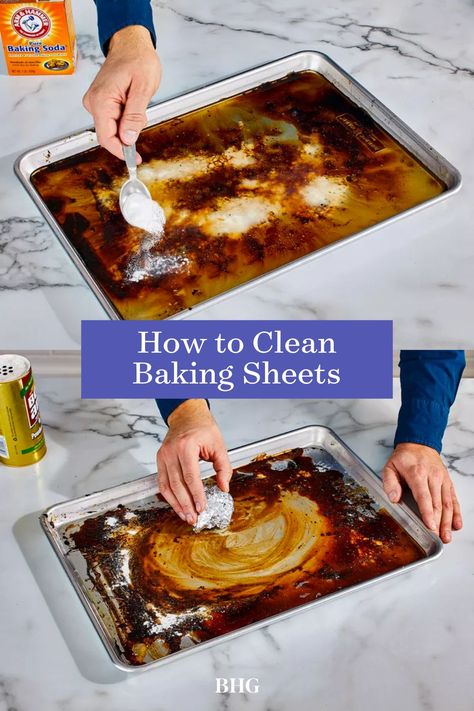 Clean Baking Sheets, Cleaning Sinks, Cleaning Burnt Pans, Clean Cookie Sheets, Cleaning Pans, Cleaning Baking Sheets, Clean Baking Pans, Baking Soda Benefits, Clean Baking