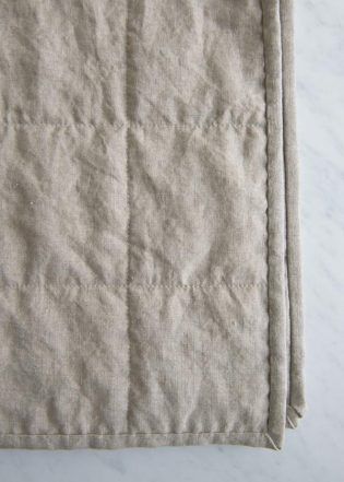 Wholecloth Quilts in Mineral Linen | Purl Soho Wholecloth Quilts, Cotton Gauze Blanket, Spring Room, Rustic Quilts, Neutral Quilt, Embroidery Paper, Gauze Blanket, Sewing Couture, Whole Cloth Quilts