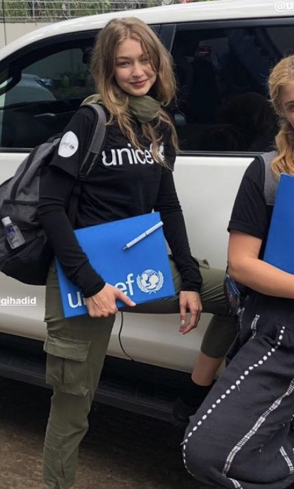 Unicef Volunteer, Aesthetic Blonde, Gambar One Direction, Blonde Makeup, Gigi Hadid Outfits, Gigi Hadid Style, Hadid Sisters, International Relations, Hadid Style