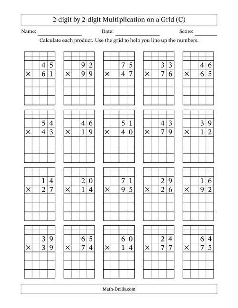 Multiplication Double Digit, Multiplication With Regrouping, Math Worksheets Multiplication, 2 Digit Multiplication Worksheets, Multiplication 3 Digit By 2 Digit, 3 Digit By 1 Digit Multiplication, Multiplication Worksheets 2 Digit By 1 Digit, 3 Digit By 2 Digit Multiplication Worksheets, 2 Digit By 1 Digit Multiplication