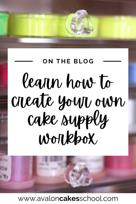 Do you find yourself shoving all of your tools and baking supplies into tupperware containers and then feel sad that your living area is overrun by cake supplies? If this is you then you need to check out this cake baker's blog post which will teach you how to organize your cake decorating supplies in a fancy cabinet so your counters and living areas are clear! Avalon Cakes School has hundreds of cake tutorials and cake decorating masterclasses for beginner and professional cake artists. Cake Supply Organization, Cake Decorating Supplies Organization, Organizing Cake Decorating Supplies, Tupperware Containers, Home Bakery Business, Fondant Recipe, Cake Pops How To Make, Bakery Branding, Art Supply Organization