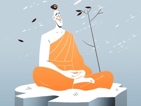 “Through discipline comes freedom.” 🧘 by Gaspart on Dribbble Yoga Illustration, Space Illustration, Motion Design Animation, Indian Folk Art, People Illustration, Digital Art Design, Illustrated Map, Digital Art Illustration, Nature Illustration