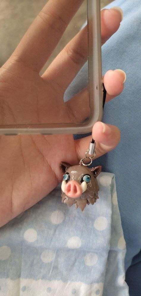 Demon Slayer Keychain Diy, Demon Slayer Clay Ideas, Demon Slayer Clay, Dry Clay Keychain, Air Dry Clay Keychain, Air Dry Clay Art, Dry Clay Art, Art Jobs, Air Dry Modeling Clay