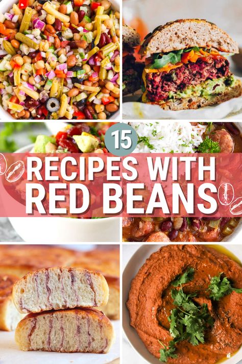 Do you know the difference between red beans and kidney beans? Check out this post for a breakdown of each, plus 15 delicious recipes you can make with red beans! via @mystayathome Dried Red Beans Recipes, Recipes With Red Kidney Beans, Red Beans Recipe Vegetarian, Recipes With Kidney Beans Healthy, Light Red Kidney Beans Recipes, Recipes With Red Beans, Small Red Beans Recipe, Canned Red Beans Recipe, Pink Beans Recipe