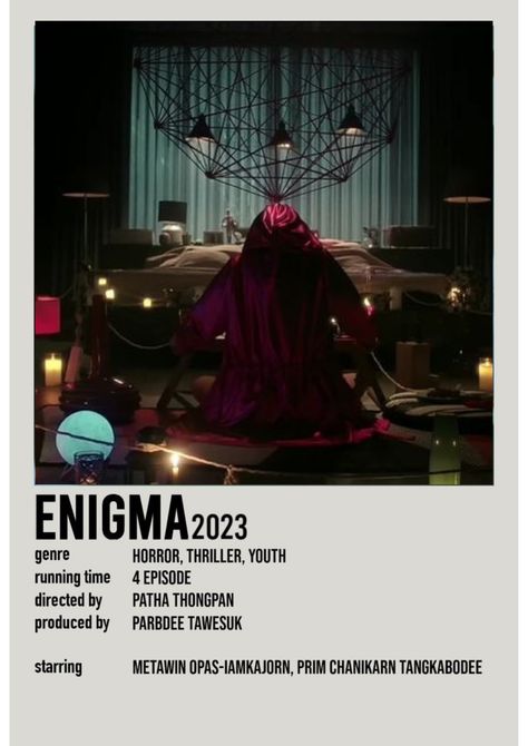 Enigma Drama, Enigma Series Thailand, Enigma Thai Drama, Enigma Aesthetic, Thailand Movie, Thailand Drama, Kdramas To Watch, Series Poster, Korean Drama Series