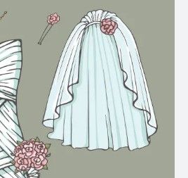 Veil Sketch, Veil Illustration, Short Veil, Long Veil, Fashion Drawing, Veil, Illustrations, Drawings