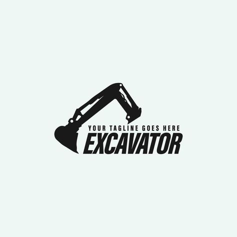 excavator logo vector Excavator Logo Design, Excavator Vector, Excavator Logo, Tree Service, Vector Logo, Vector Art, Vector Free, Logo Design, For Free