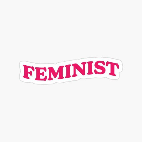 feminist sticker on redbubble shop name: rachelpdesigns, sticker shop, feminist sticker, feminism sticker Boutique Stickers, Kindle Decor, Feminist Stickers, Equality Sticker, Feminism Stickers, Funky Vibes, Funny Laptop Stickers, Red Bubble Stickers, Cute Laptop Stickers