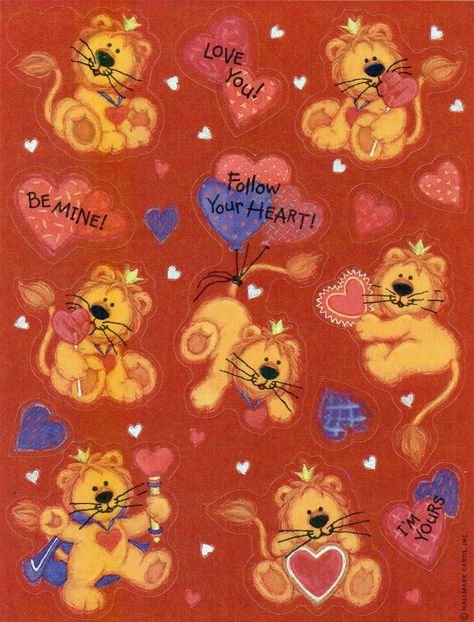 Hallmark cute lion Valentine's Day stickers Lion Valentine, Sticker Board, Valentine Art, Day Stickers, Valentine Stickers, Valentines Wallpaper, Cute Lion, Valentines Art, Angel Numbers