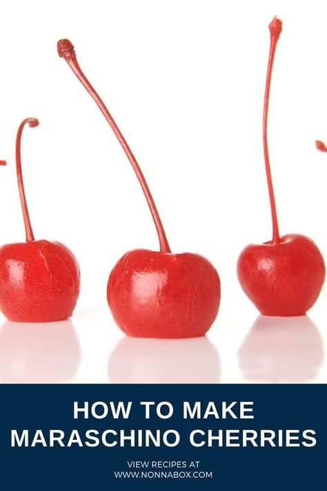 Marachino Cherries Diy, Diy Maraschino Cherries, How To Make Maraschino Cherries, Homemade Maraschino Cherries, Marachino Cherries Alcohol, Nanking Cherry Recipes, Marchino Cherry Recipes, Maraschino Cherry Recipes, Waffle Business