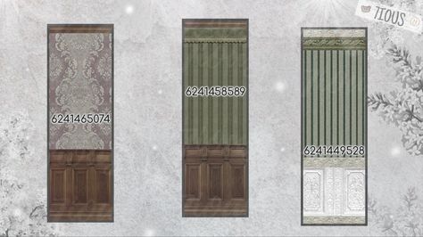 Victorian Bloxburg House Exterior, Library Codes Bloxburg, Bloxburg Cottage Color Scheme, Bloxburg Library Exterior, Victorian Living Room Bloxburg, Cottage Core Exterior, Bloxburg Library Ideas, Door Decals Bloxburg, Bloxburg Door Ideas