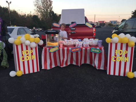 Drive in Trunk or Treat Church Trunk, Trunker Treat Ideas, Trunk Or Treat Ideas, Fall Carnival, Harvest Party, Treat Ideas, Drive Thru, Circus Theme, Trunk Or Treat