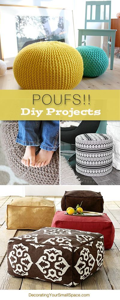 Stylish Poufs Diy Pouf, Crafty Diy, Diy Projects To Try, My New Room, The Floor, Room Diy, Home Decor Inspiration, Diy Sewing, Home Projects