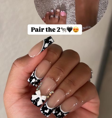 Cow Print Press On Nails + Cow Print Toes😍🐄🥰🐄🥰 • #halloween #girlsgirlsgirls #spooky #nailinspo #pressonnails #fyp #pressonnails hellofall #birmingham #trendingreels #content #blackgirlsrock #spookynails #shortnails #longnails #cowprintnails viralreels #nailsofinstagram #nailinspo #pressons #pressonnails #nailtechlife #nailtech #kawaii #kawaiiaesthetic #viral #viralvideos Nails Cow Print, Kawaii Aesthetic, Printing Press, Cow Print, Nail Tech, Short Nails, Long Nails, Press On Nails, Nail Inspo