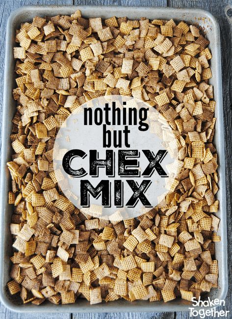 Nothing But Chex Mix - all Chex and nothing but the Chex! No fuss, no mixins, just those buttery seasoned cereal squares baked low and slow until crispy! Chex Mix Seasoning, Chex Cereal Recipes, Chex Party Mix Recipe, Chex Mix Recipes Original, Chex Recipes, Party Mix Recipe, Iron Cleaning, Homemade Chex Mix, Savory Appetizers