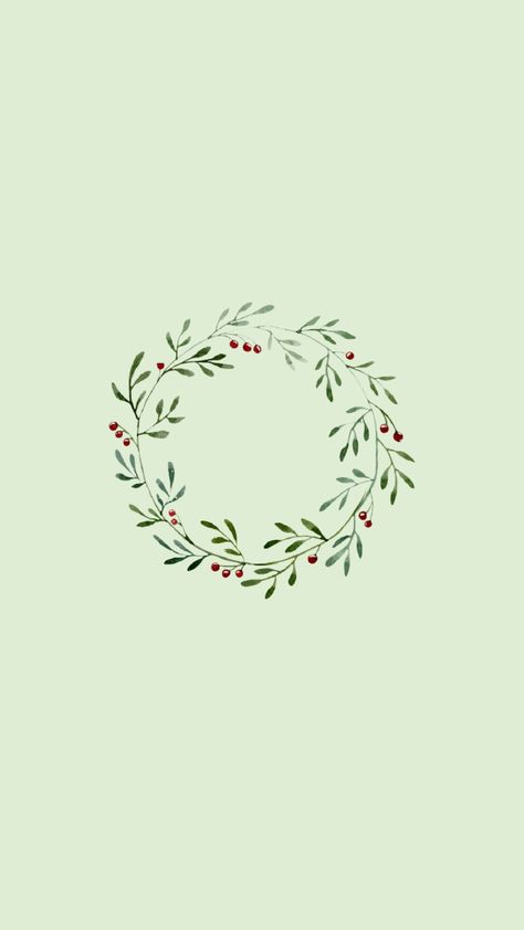 Mint Green Christmas Wallpaper, Wreath Wallpaper, Minimalist Christmas Phone Wallpaper, Sage Green Christmas Wallpaper, Advent Wallpaper, Christmas Home Screen Wallpaper, Minimalistic Christmas Wallpaper, Christmas Green Aesthetic, Minimal Christmas Wallpaper