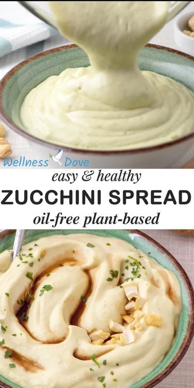 Whole Foods Vegan, Plant Based Whole Foods, Vegan Zucchini, Vegan Sauces, Food Vegan, Oil Free Vegan, Spread Recipes, Silky Texture, Vegan Foods