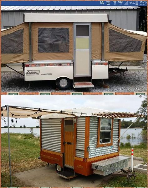 Small Wood Projects Diy, Woodworking Beginner, Popup Camper Remodel, Diy Projects Wood, Camping Trailer Diy, Homemade Camper, Gabion Fence, Diy Camper Trailer, Tiny House Camper